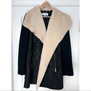 Calvin Klein softer-than-Sherpa Coat